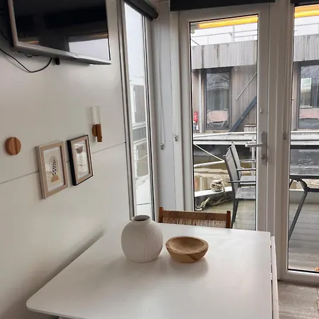 Botel Winter At Our Houseboat 